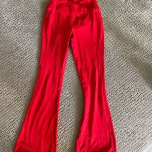 Amazon Women's Red Flared Leggings